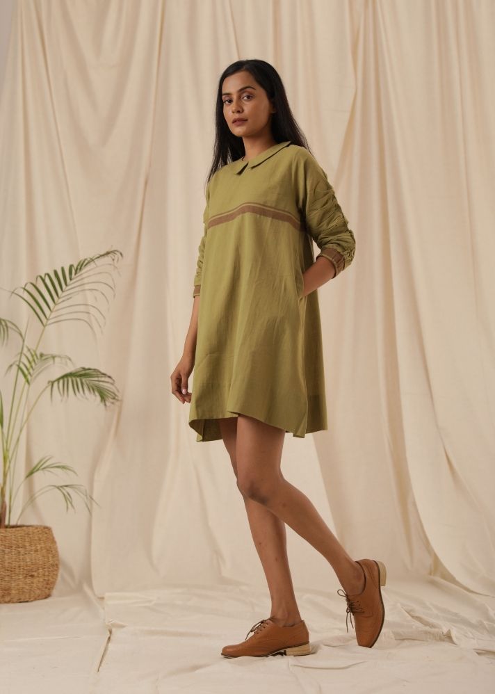 Sassy Safari Green Dress