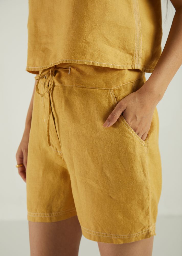 Sunkissed Saltwater Yellow Shorts