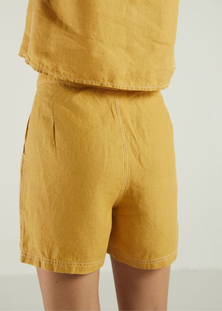 Sunkissed Saltwater Yellow Shorts
