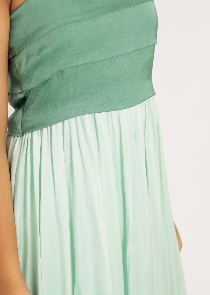 Teal -Tea Green Midi Dress