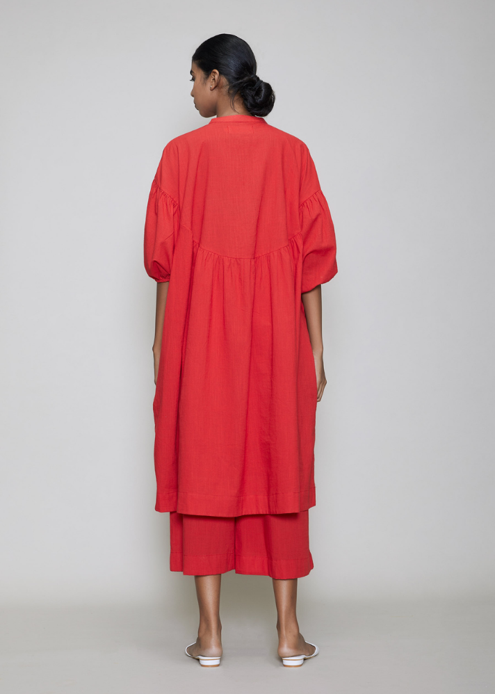 Acra Tunic Dress Red - onlyethikal