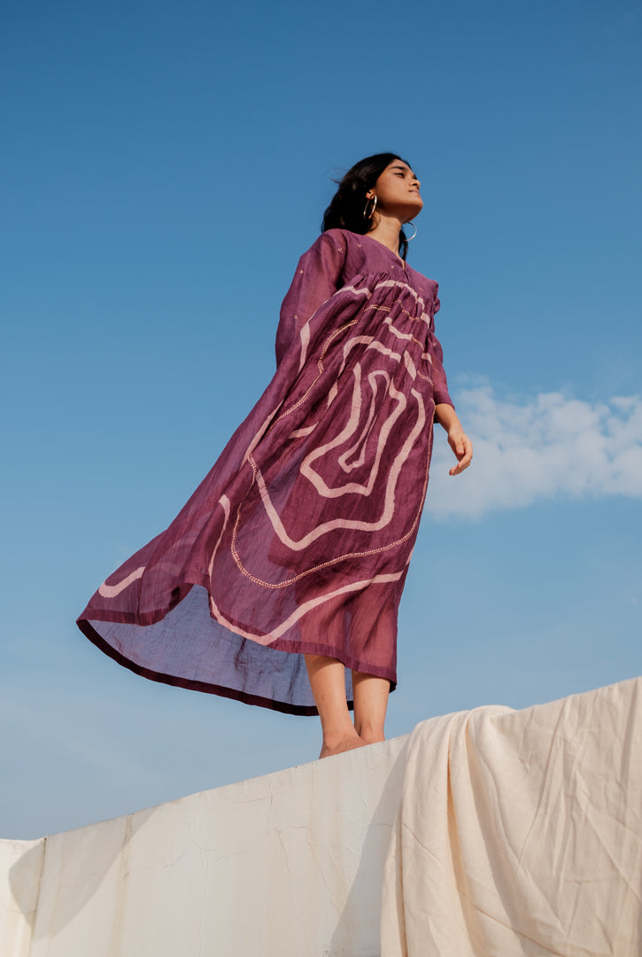 Aurbergine Arazi Dress - onlyethikal
