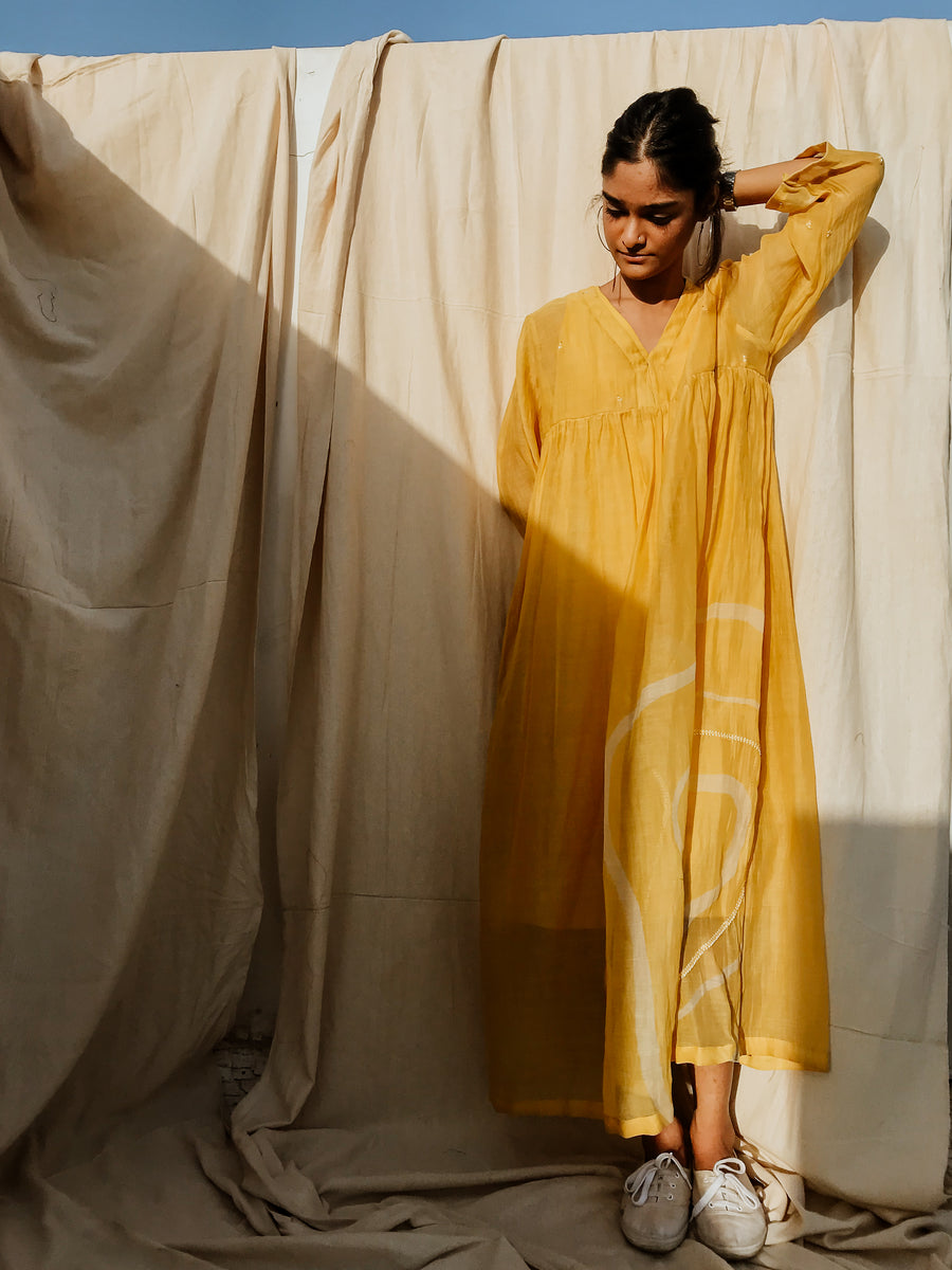 Sunny yellow arazi dress - onlyethikal