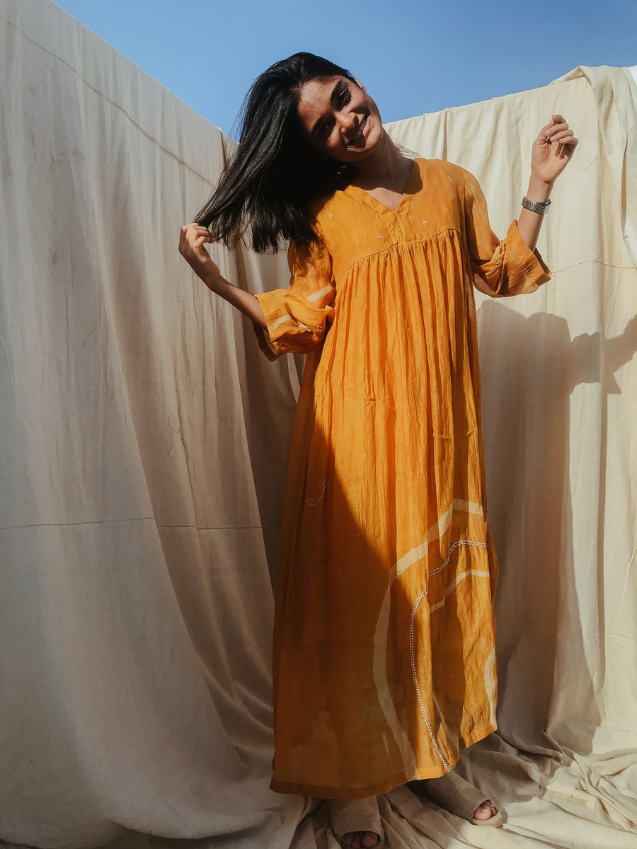 Mustard Yellow Arazi Dress - onlyethikal