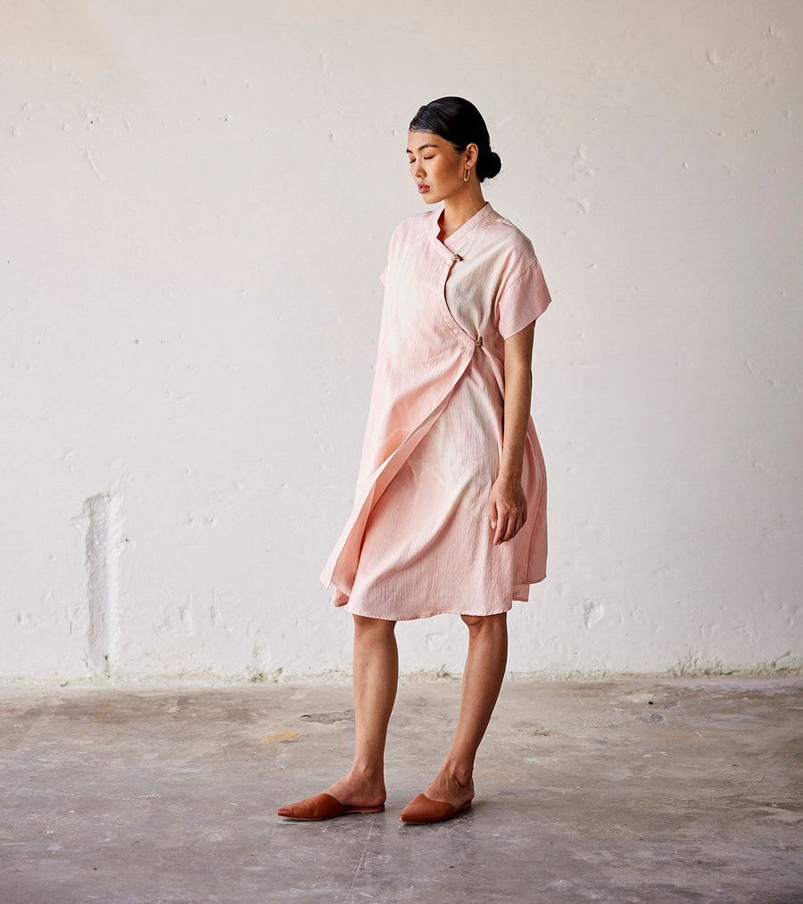 A Model Wearing Pink Pure Cotton Sun Kissed, curated by Only Ethikal