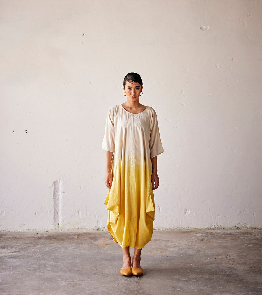 A Model Wearing Multicolor Pure Cotton Golden days, curated by Only Ethikal