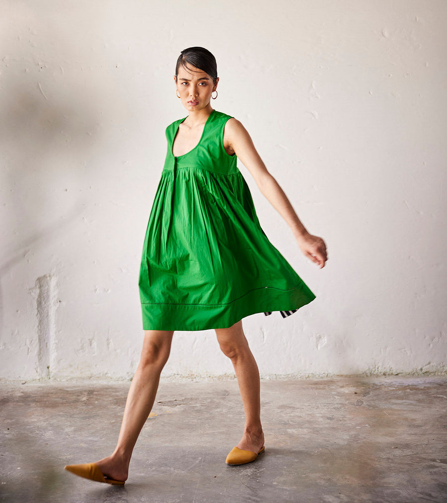A Model Wearing Green Pure Cotton Kiwi, curated by Only Ethikal