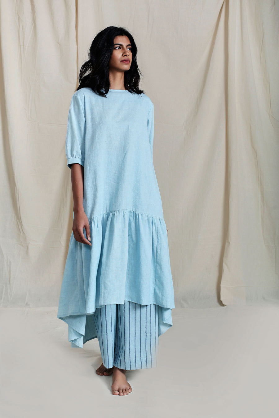 Praci Aakaar Blue Dress - onlyethikal