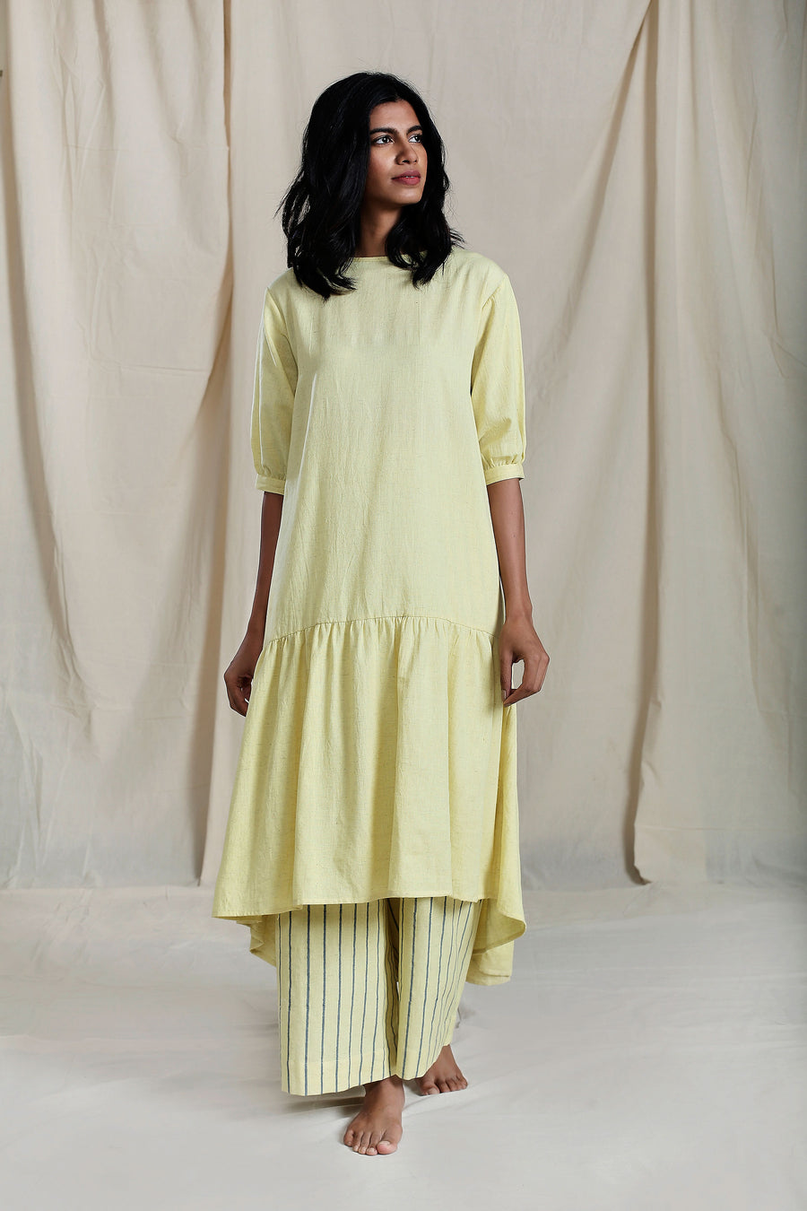 Praci Aakaar Yellow Dress - onlyethikal
