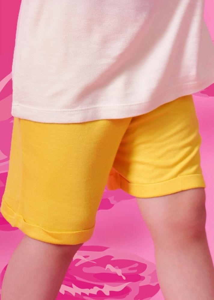 Sunshine Yellow Casual Shorts