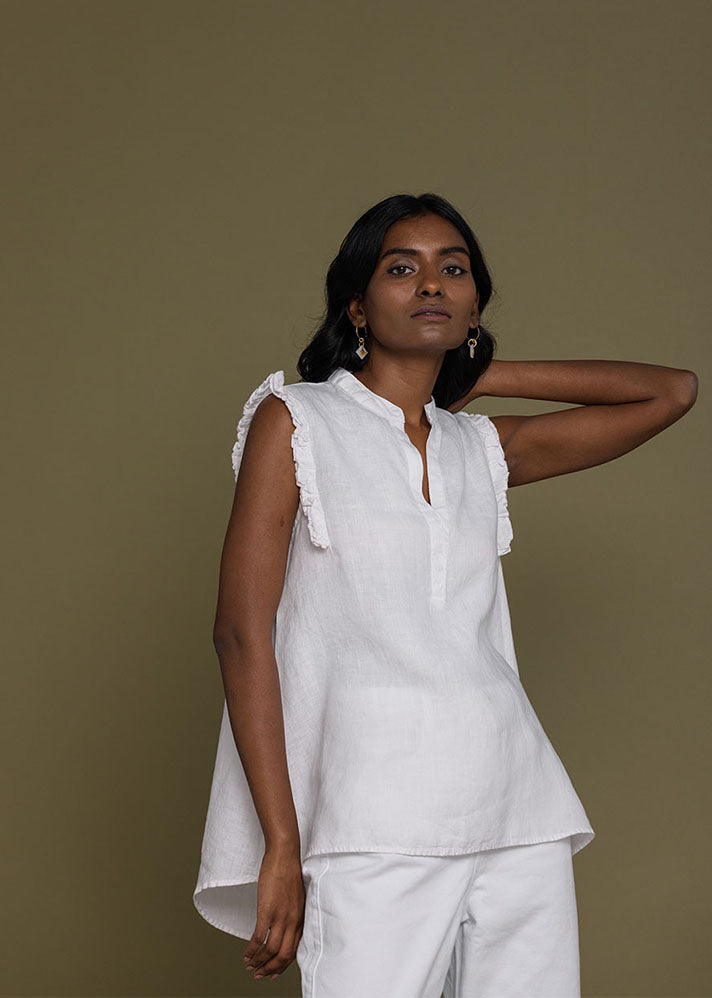 Wind in my Hair Shirt - Coconut White - onlyethikal