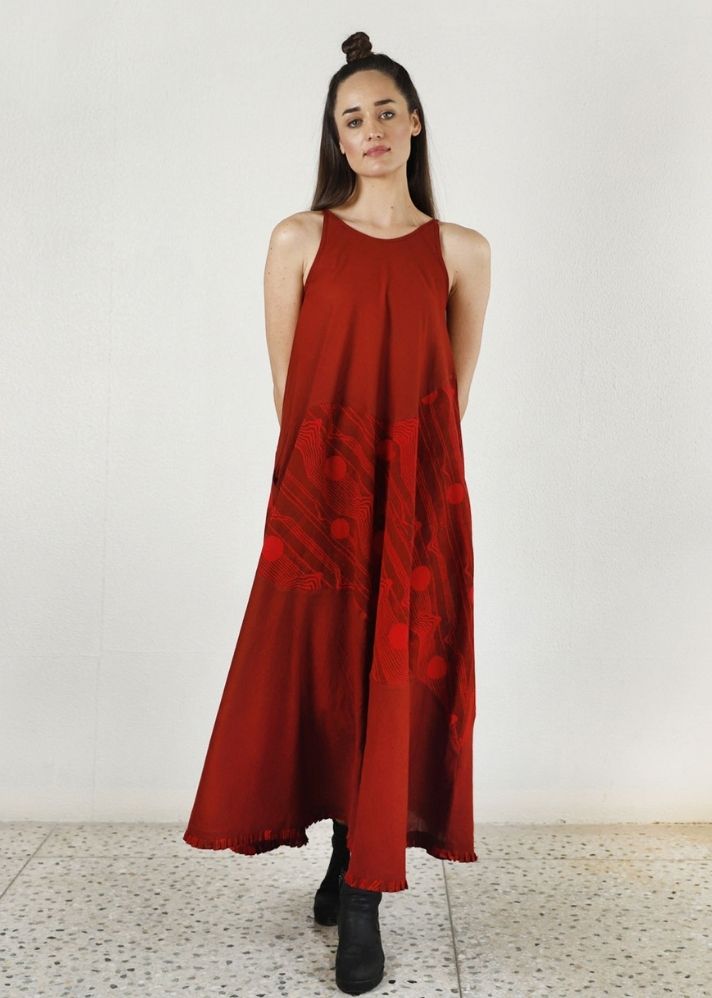 Essential Cherry Red Maxi Dress - onlyethikal