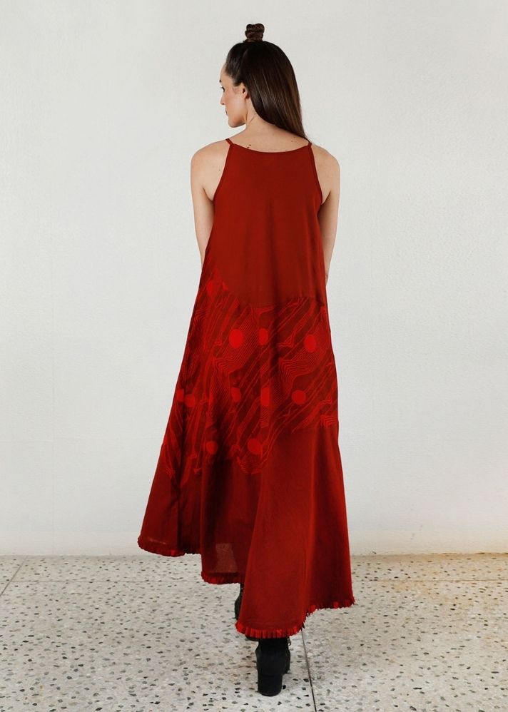 Essential Cherry Red Maxi Dress - onlyethikal