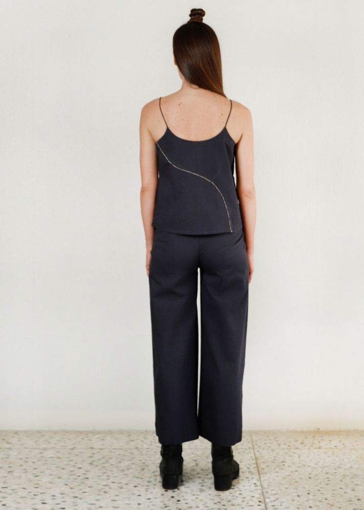 Shadow grey pleated pants - onlyethikal