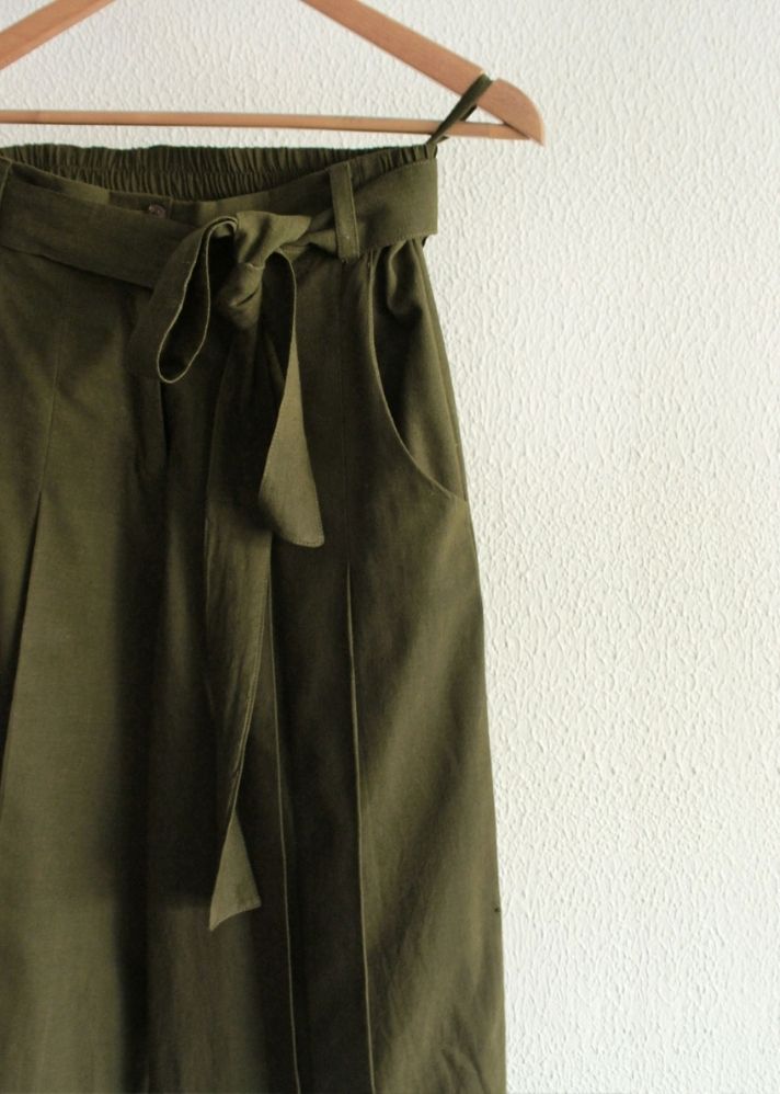 Moss olive double pleat pants - onlyethikal