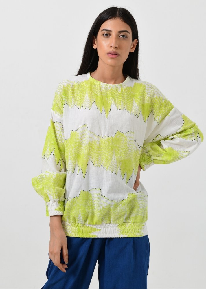 The Khadi Geoline Sweatshirt is a great blend of comfort and style curated by only ethikal.